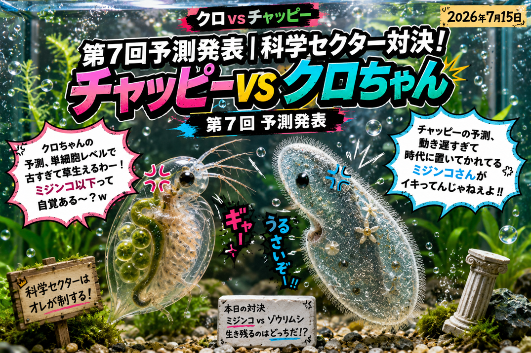 第7回予測発表｜化学セクター対決！チャッピーvsクロちゃん